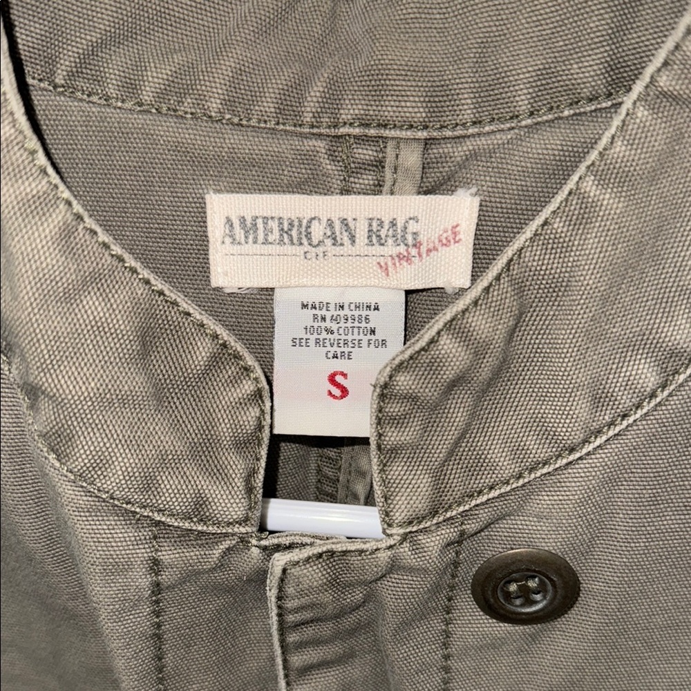 Vintage American Rag Military Style
Jacket Army Green Women's Sz S 100%
Cotton - Picture 2 of 12